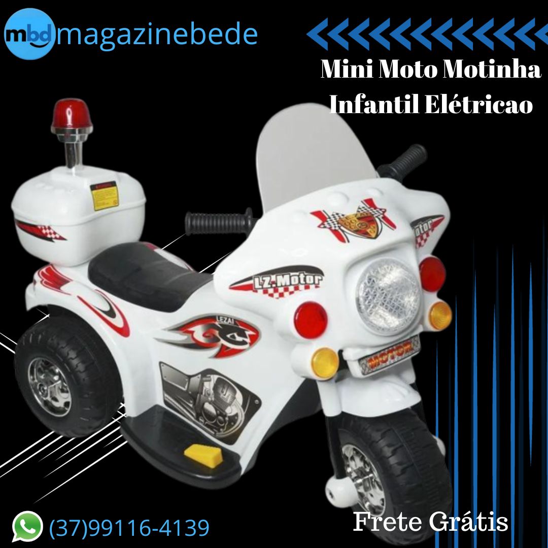 Mini Moto Motinha Infantil Elétrica